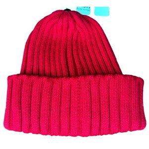 Fownes Micro Acrylic Cashmere Red Knit Winter Beanie Hat